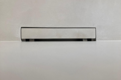 mikrocement w łazience, detal - odpływ