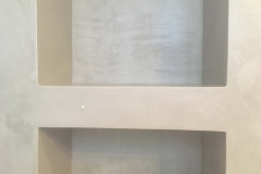 mikrocement w łazience pod prysznicem