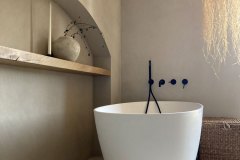 mikrocement w łazience- detal