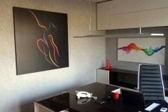 ściana z mikrocementu